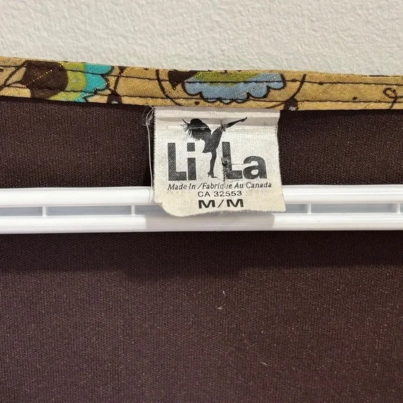 Brown Boho Y2K V-Neck Bell Sleeve Blouse M - Picture 6 of 14